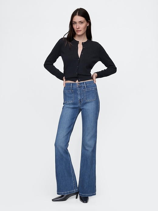 Image number 1 showing, High Rise '70s Flare Jeans