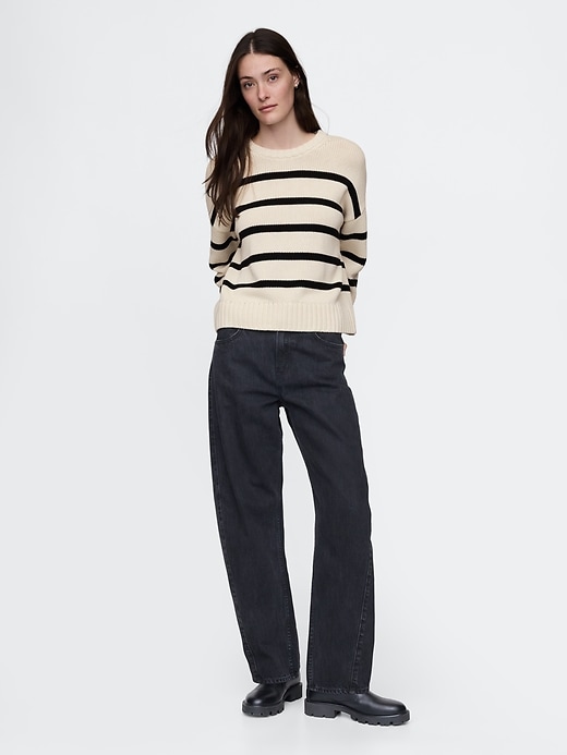 Image number 3 showing, 100% Cotton Relaxed Sweater