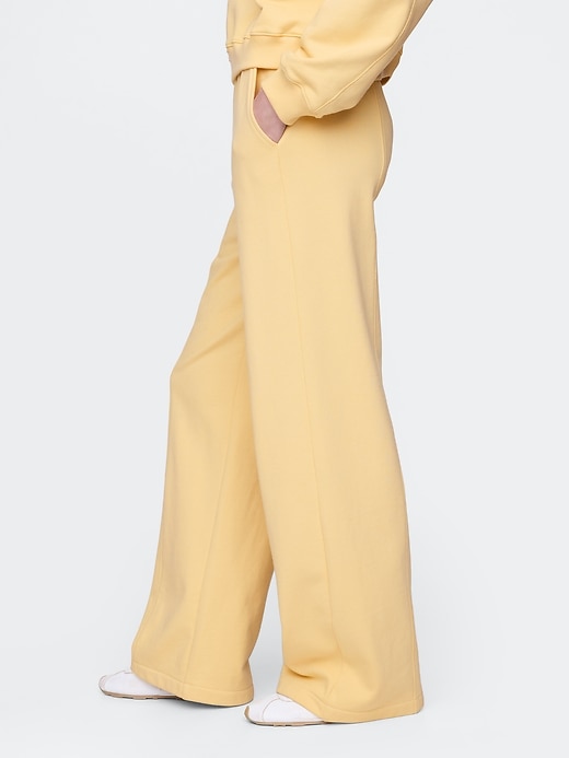 Image number 3 showing, Heavyweight French Terry Seamed Wide-Leg Sweatpants