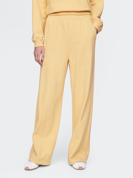 Image number 2 showing, Heavyweight French Terry Seamed Wide-Leg Sweatpants