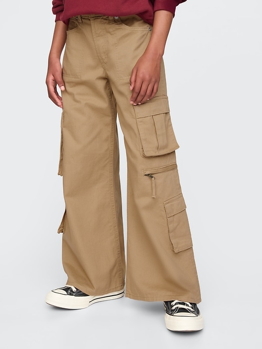 Image number 2 showing, Kids Double Cargo Baggy Pants