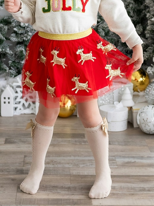 Image number 2 showing, Sweet Wink Reindeer Sequin Holiday Tutu