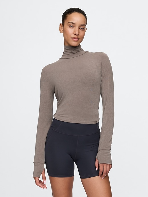 Image number 1 showing, GapFit Breathe Turtleneck