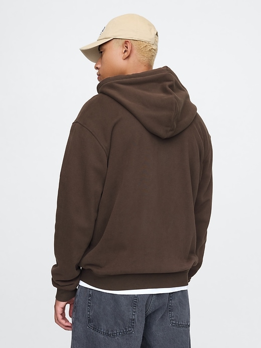 Image number 2 showing, Vintage Soft Waffle-Lined Zip Hoodie