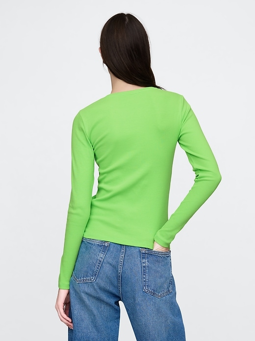 Image number 2 showing, Modern Rib Cropped T-Shirt