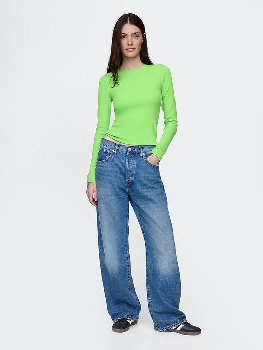 Image number 3 showing, Modern Rib Cropped T-Shirt