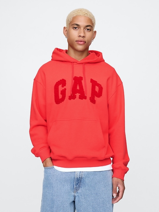 Image number 1 showing, Oversized Chenille Logo Hoodie