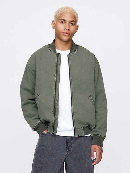 Image number 1 showing, Oversized Bomber Jacket