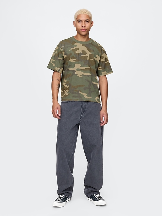 Image number 3 showing, Heavyweight Cropped Camo T-Shirt