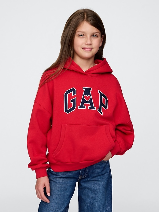 Image number 1 showing, Kids Vintage Soft Heart Logo Hoodie