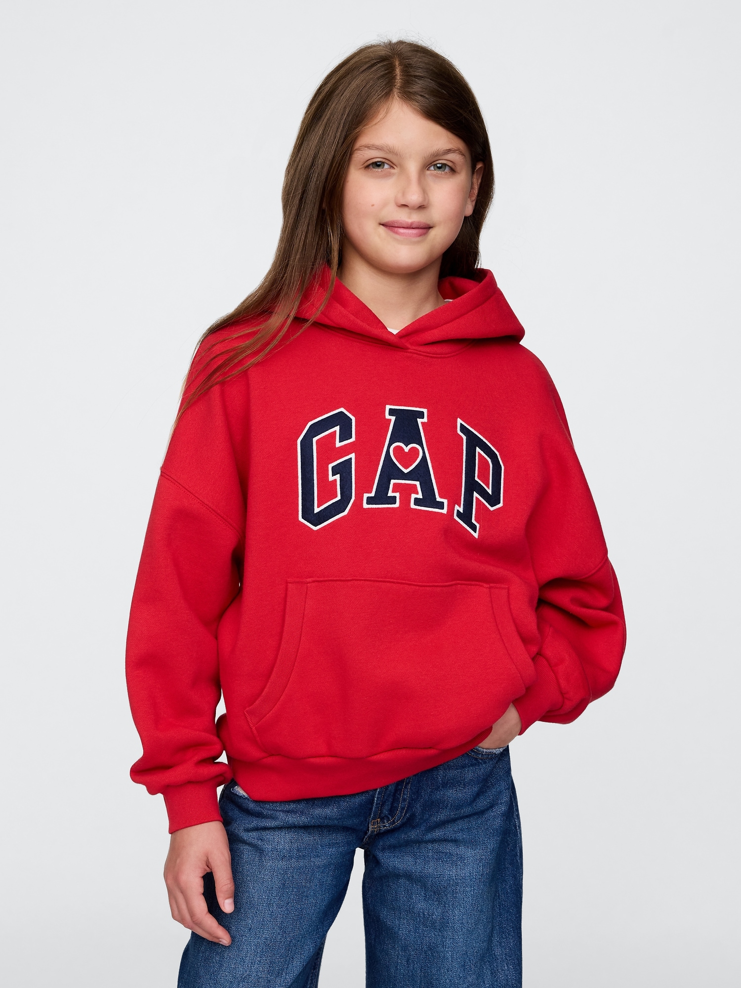 Kids VintageSoft Heart Logo Hoodie