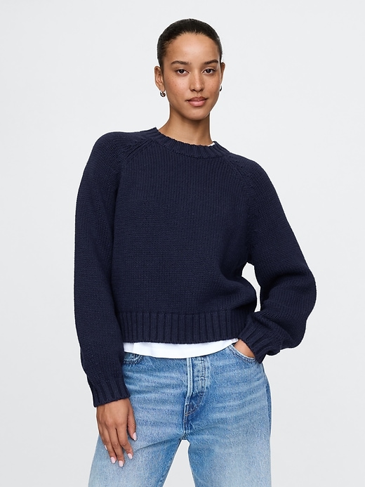 Image number 1 showing, Relaxed Crewneck Sweater