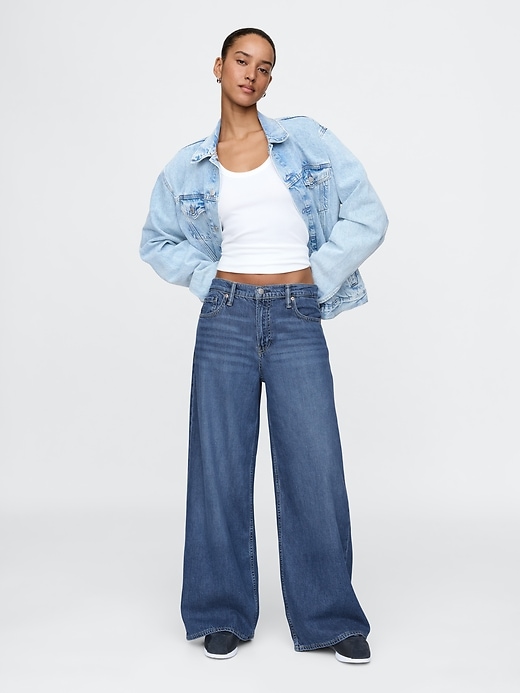 Image number 1 showing, Mid Rise UltraSoft Baggy Jeans