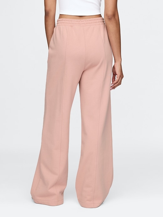 Image number 4 showing, Heavyweight French Terry Seamed Wide-Leg Sweatpants