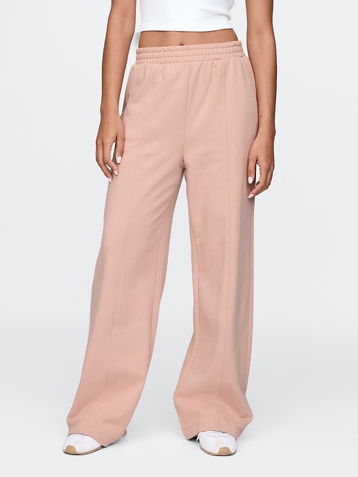 Image number 2 showing, Heavyweight French Terry Seamed Wide-Leg Sweatpants