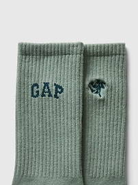 View large product image 6 of 7. Gap × Disney Logo Crew Socks