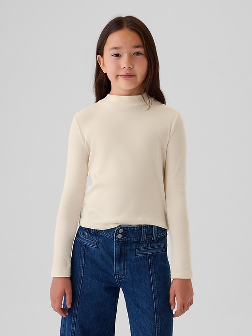 Image number 1 showing, Kids Rib Mockneck T-Shirt