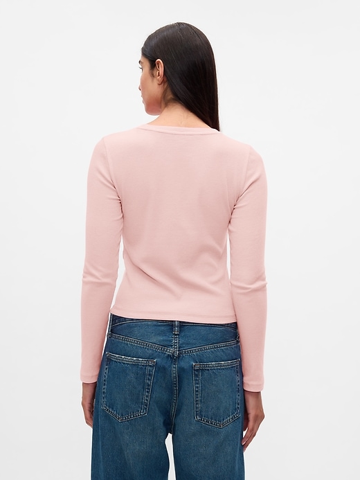 Image number 2 showing, Modern Rib Cropped T-Shirt