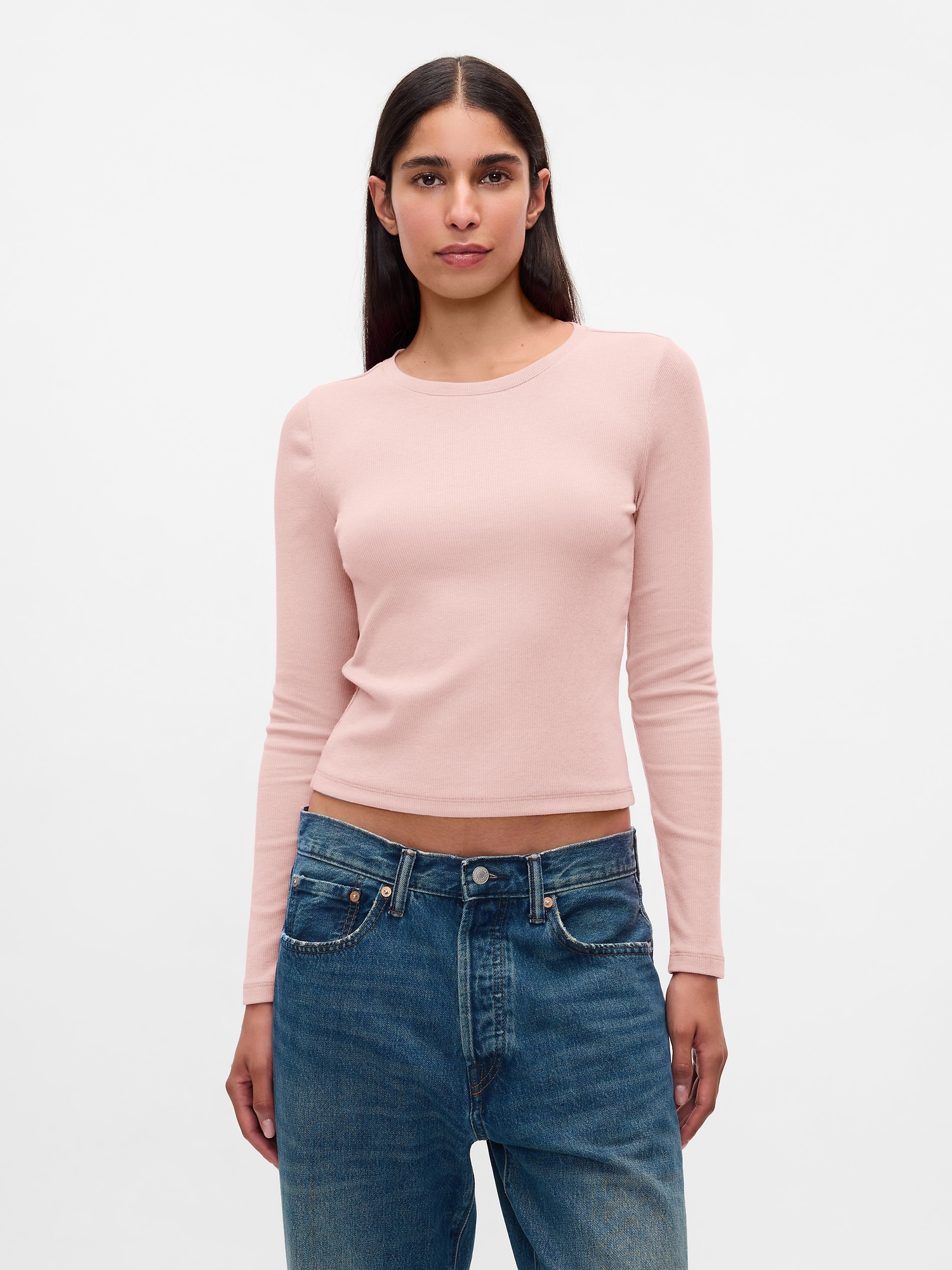 Modern Rib Cropped T-Shirt