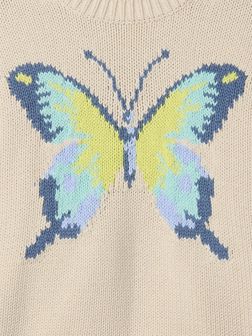 Image number 4 showing, Kids Boxy Butterfly Sweater