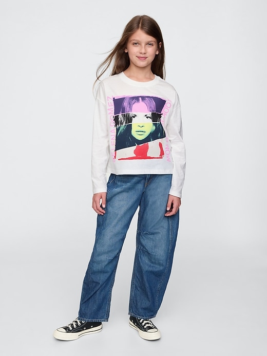 Image number 3 showing, Kids Boxy Graphic T-Shirt