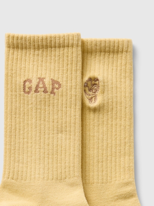 View large product image 2 of 7. Gap × Disney Logo Crew Socks