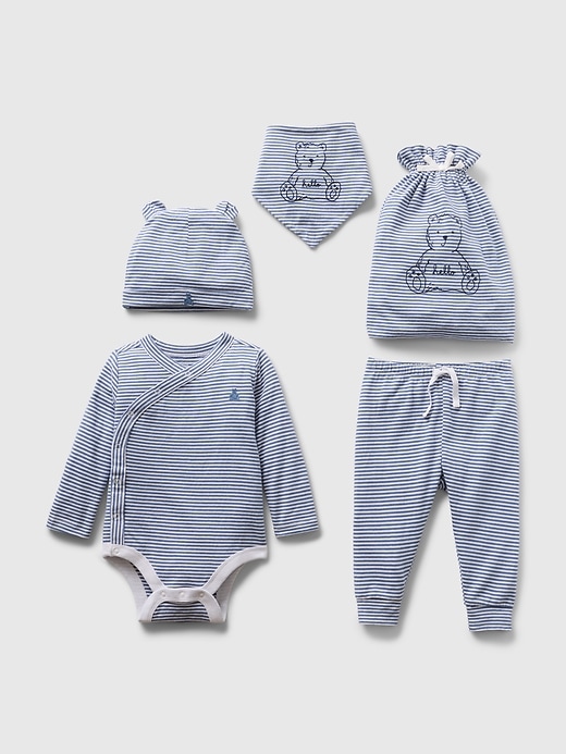 Image number 1 showing, Baby 100% Organic Cotton 5-Piece Gift Set