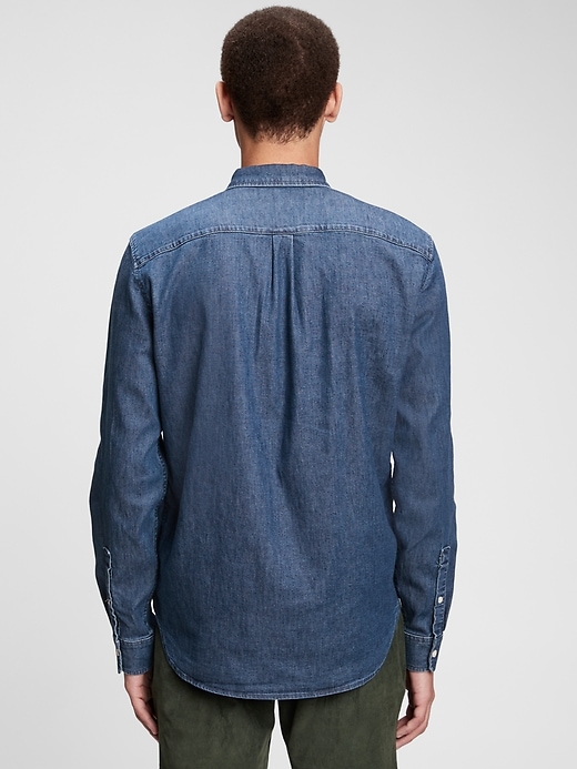 Image number 3 showing, Denim Pocket Shirt