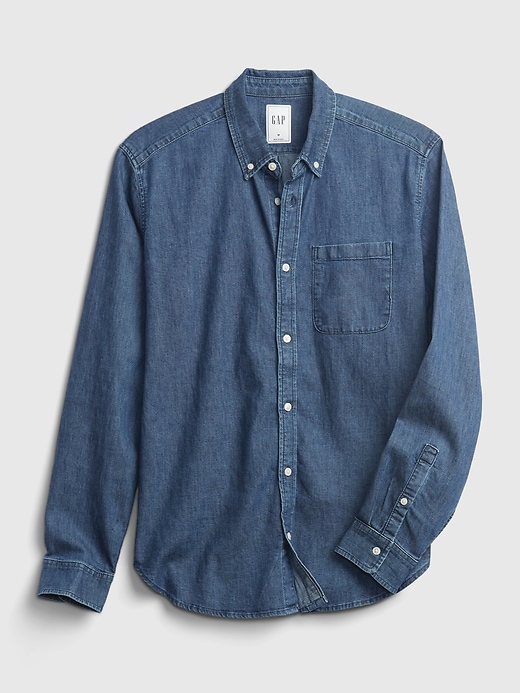 Image number 5 showing, Denim Pocket Shirt