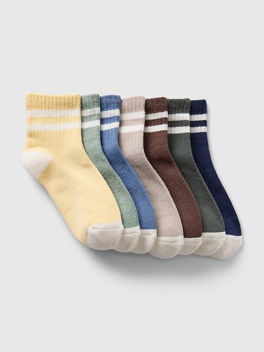 View large product image 1 of 1. Kids Quarter Crew Socks (7-Pack)