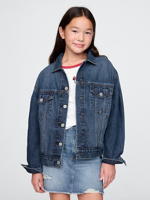 Image number 1 showing, Gap × Disney Kids Minnie Mouse Icon Denim Jacket