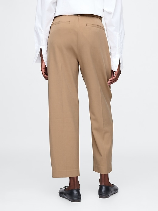 Image number 4 showing, 365 High Rise Brushed Twill Pleated Taper Trousers