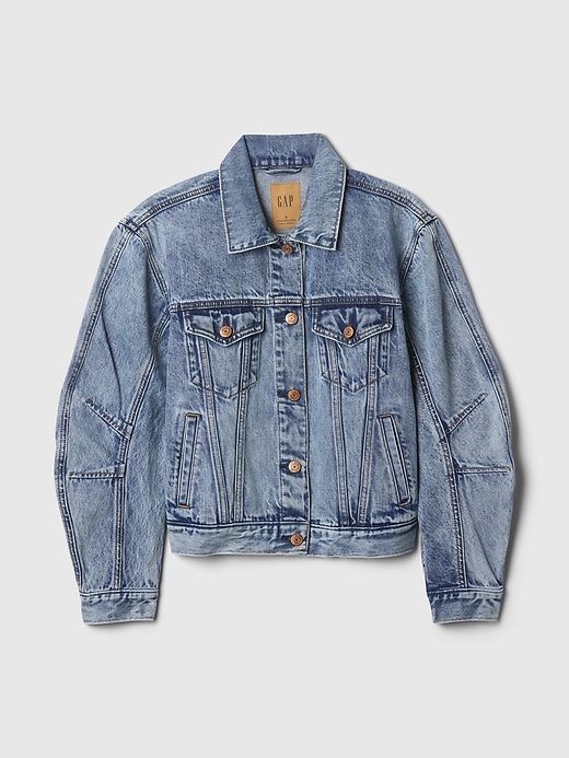 Image number 5 showing, Barrel-Sleeve Icon Denim Jacket