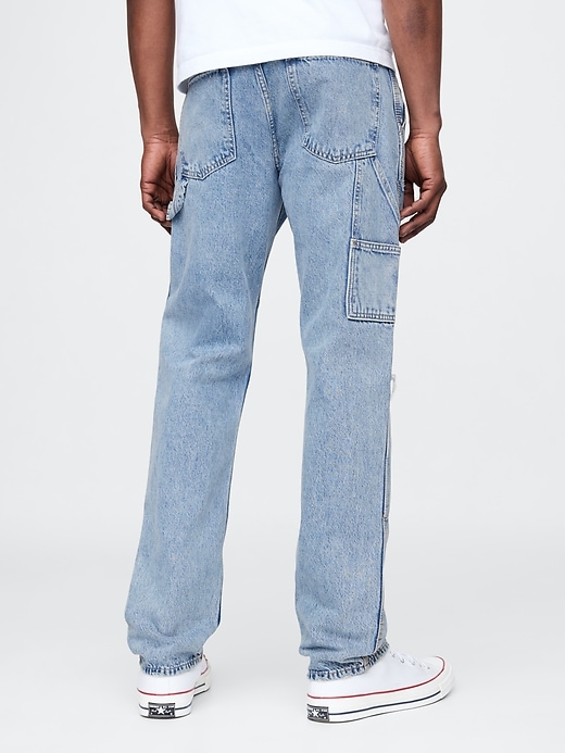 Image number 4 showing, Railroad Striped Straight Carpenter Jeans