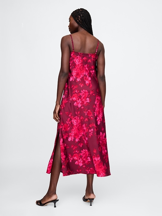 Image number 2 showing, Recycled Satin Maxi Slip Dress