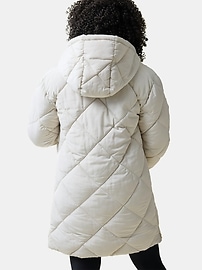 View large product image 3 of 12. Ingrid and Isabel Maternity Longline Puffer Jacket