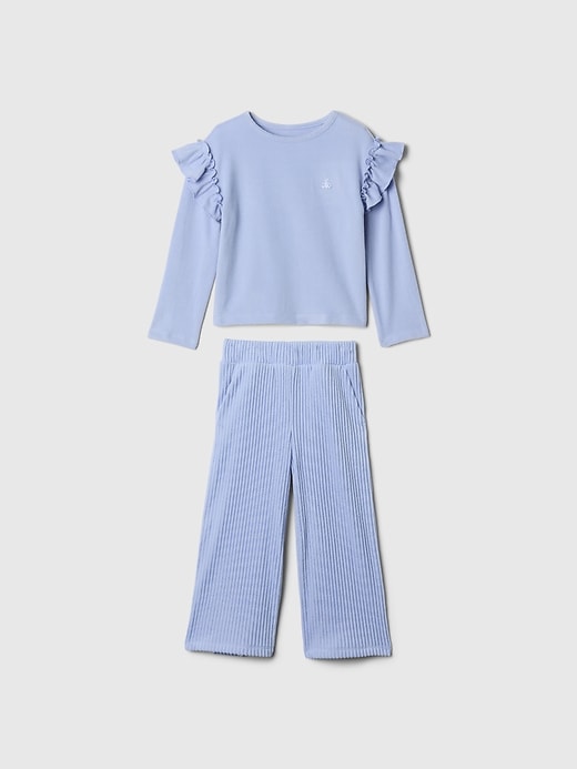 Image number 1 showing, babyGap Softspun Ruffle Outfit Set