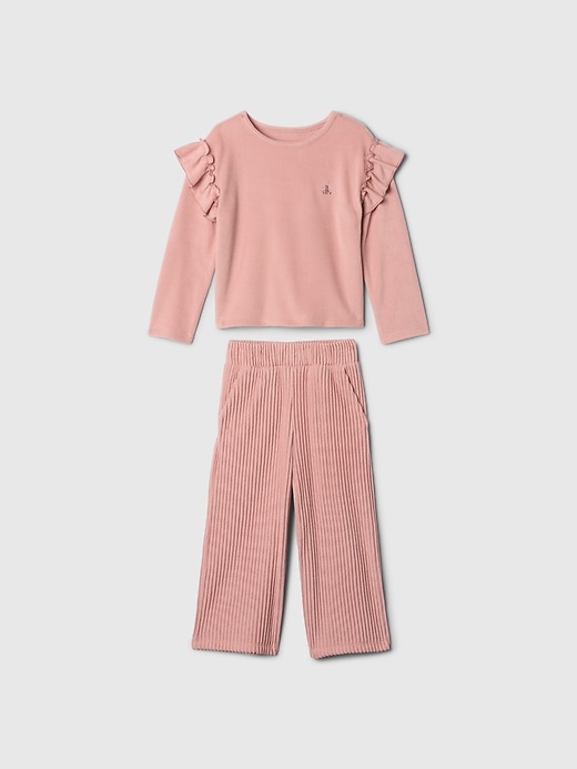 Image number 1 showing, babyGap Softspun Ruffle Outfit Set