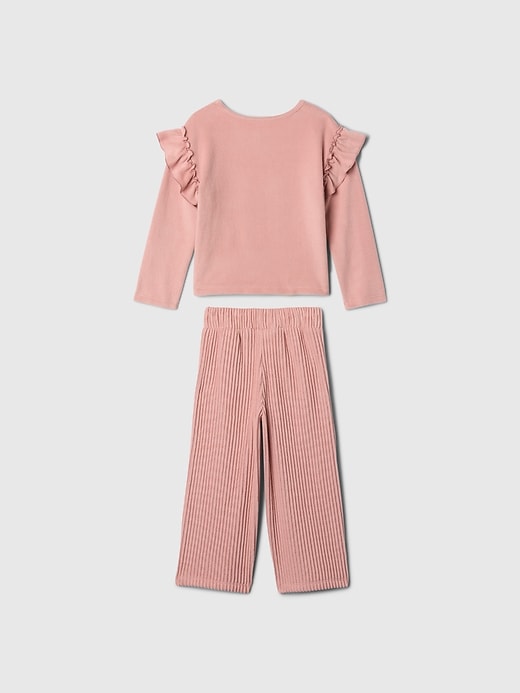 Image number 2 showing, babyGap Softspun Ruffle Outfit Set