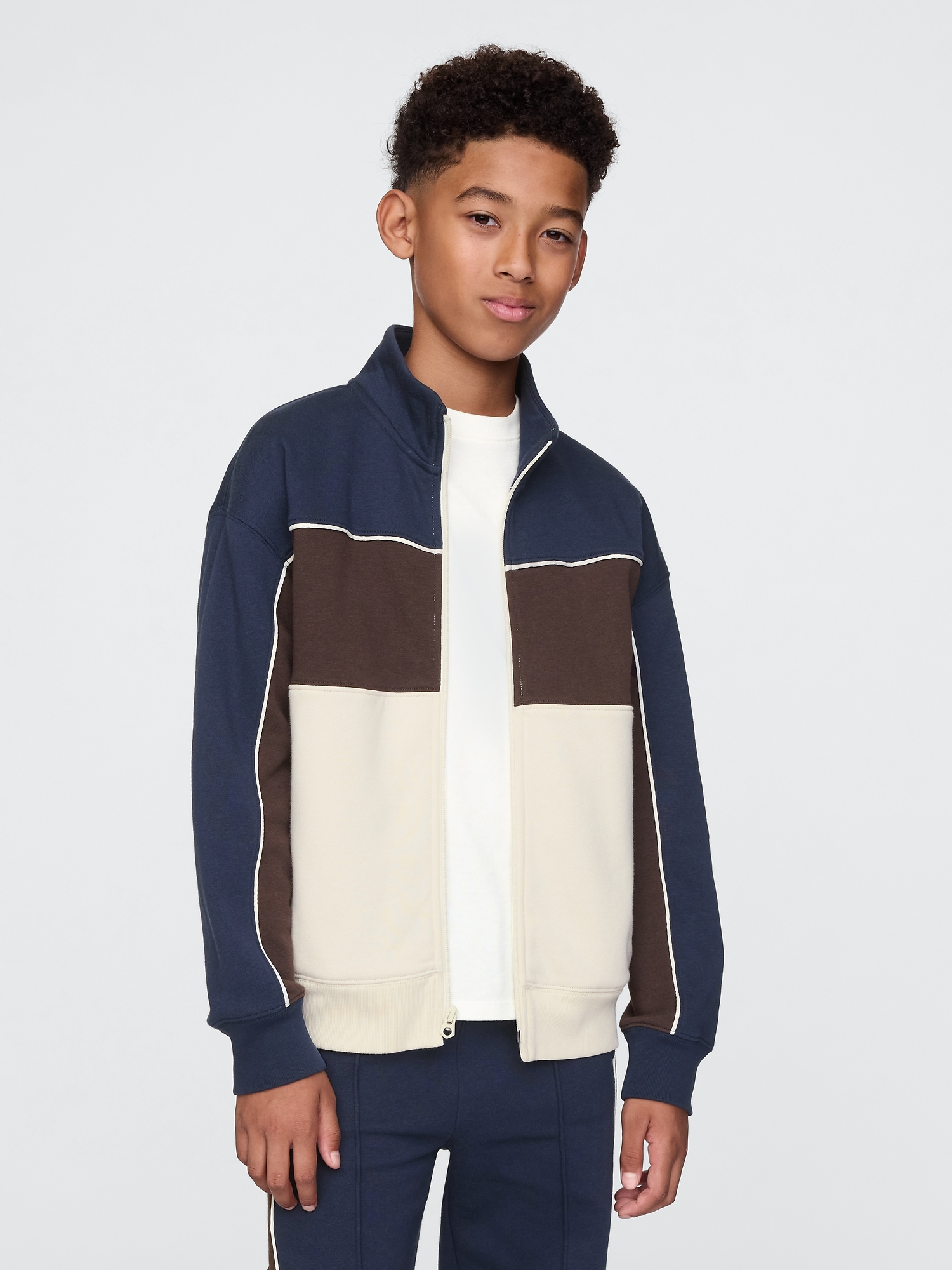 Kids Vintage Soft Colorblock Track Jacket