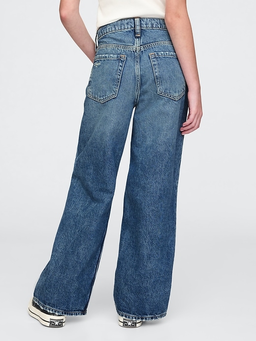 Image number 5 showing, Kids Low Rise Stride Wide-Leg Jeans