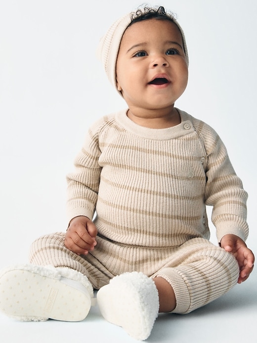 Image number 4 showing, Baby Wrap Sweater Outfit Set