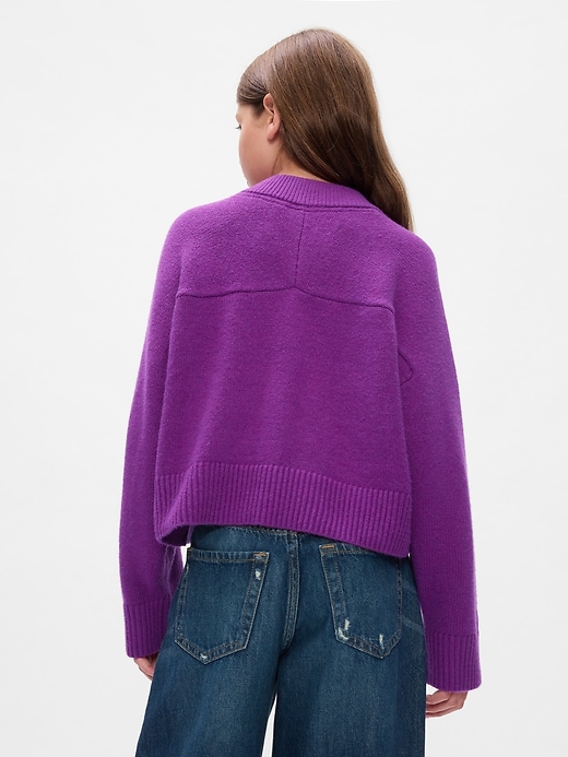 Image number 2 showing, Kids CashSoft Oversized V-Neck Sweater