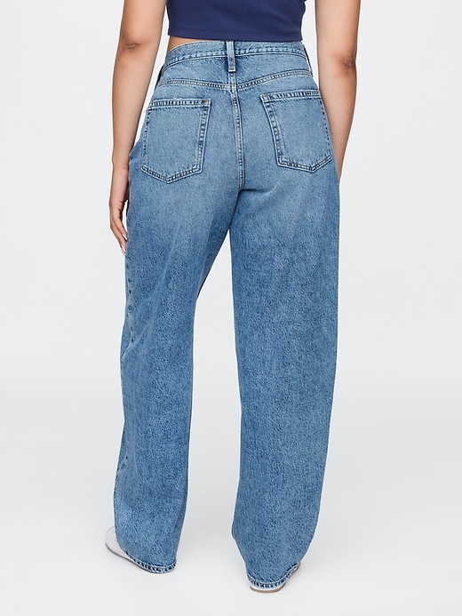 Image number 6 showing, High Rise Crossover Barrel Jeans