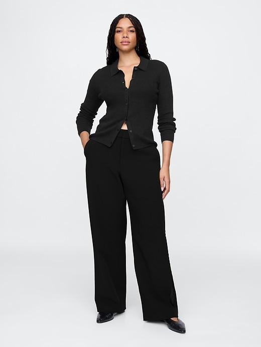 Image number 5 showing, 365 Mid Rise Satin-Trim Trousers