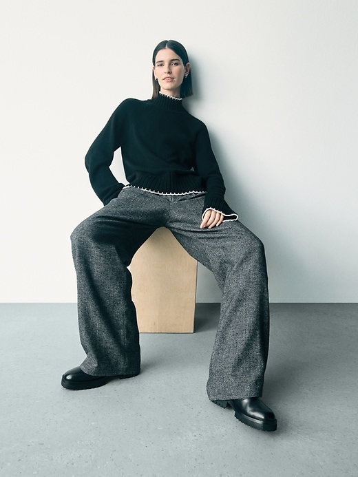 Image number 8 showing, 365 High Rise Brushed Twill Pleated Trousers