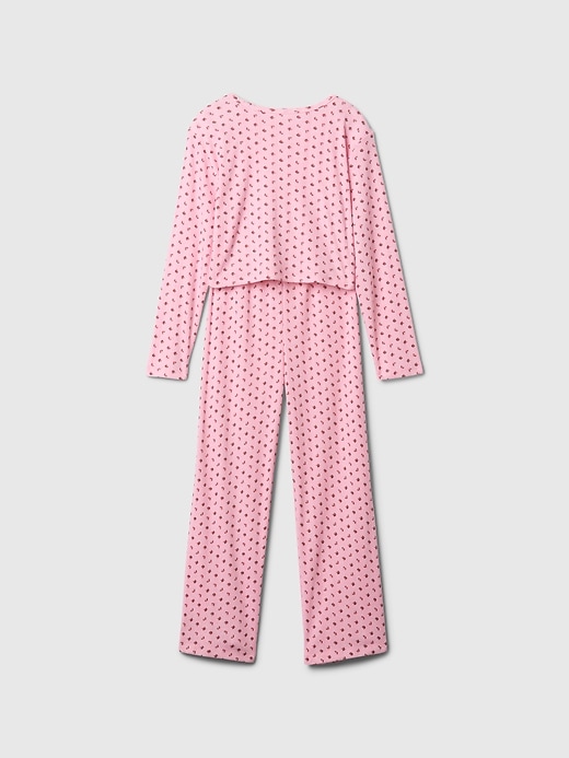 Image number 2 showing, Kids Recycled Pointelle PJ Set