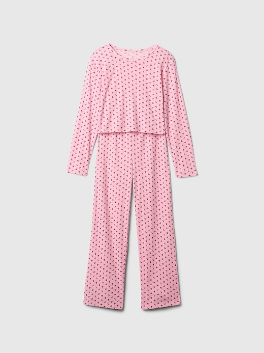 Image number 1 showing, Kids Recycled Pointelle PJ Set