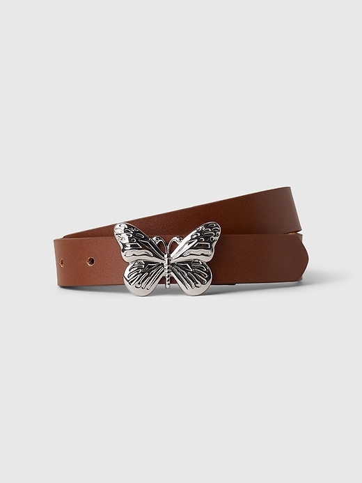 Image number 1 showing, Kids Vegan Leather Butterfly Belt