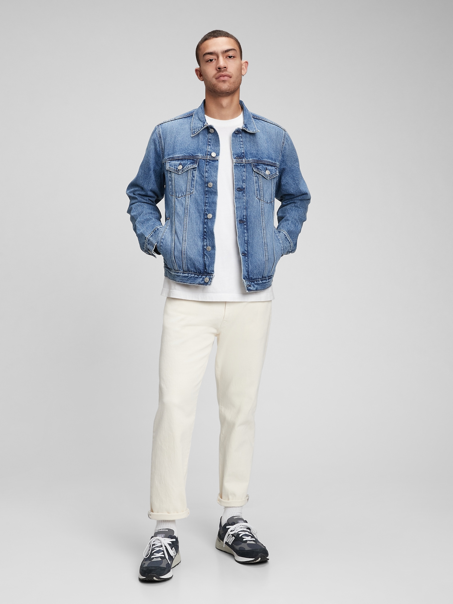 Fashion men's jean jacket